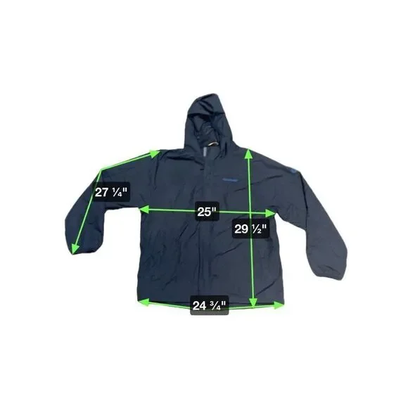 Timberland Weathergear Hooded Jacket XL Navy Blue Full Zip Weather Proof Hoodie - Picture 6 of 6